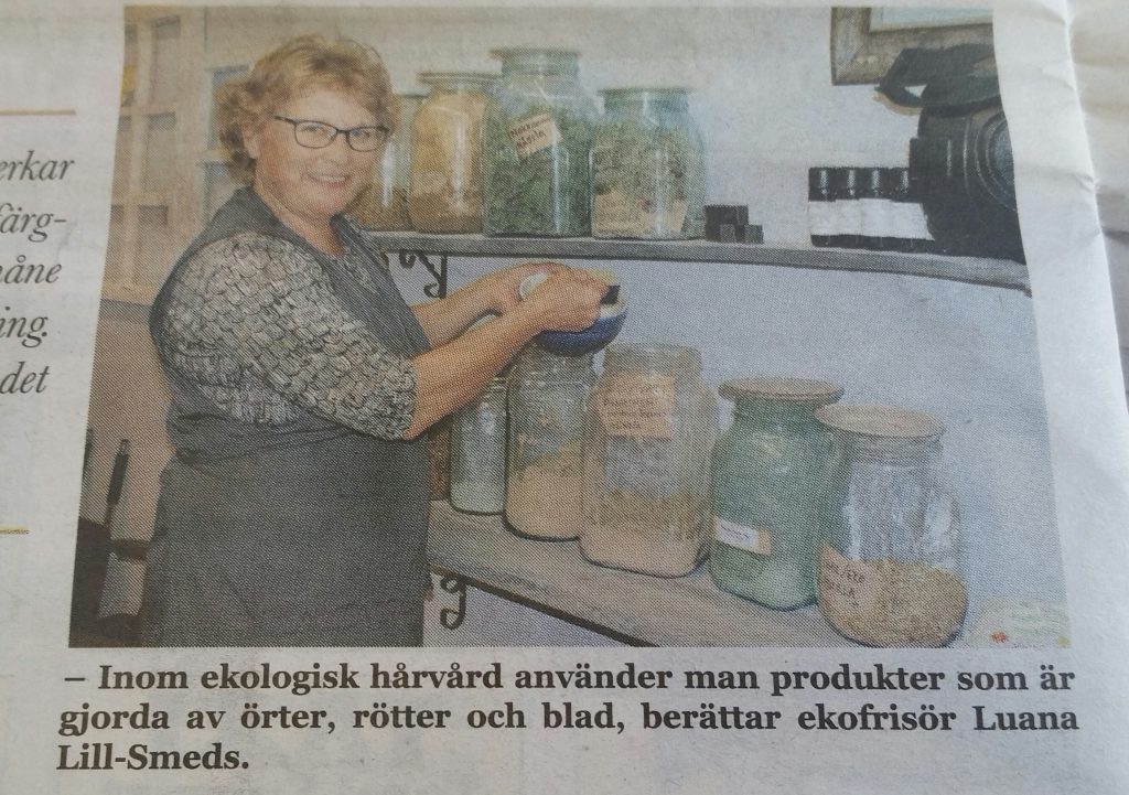 Ekofrisör och växtfärger