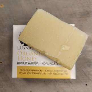 luonnonkosmetiikka Luanas Organic testipala hunajasaippua puolikas